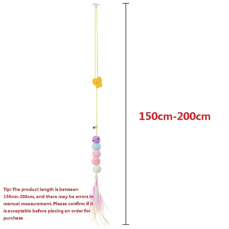 Juguete interactivo para gatos, juguete de simulación colgante para gatos, divertido juguete interactivo autohéroe para gatitos, varita de juguete, suministros para gatos