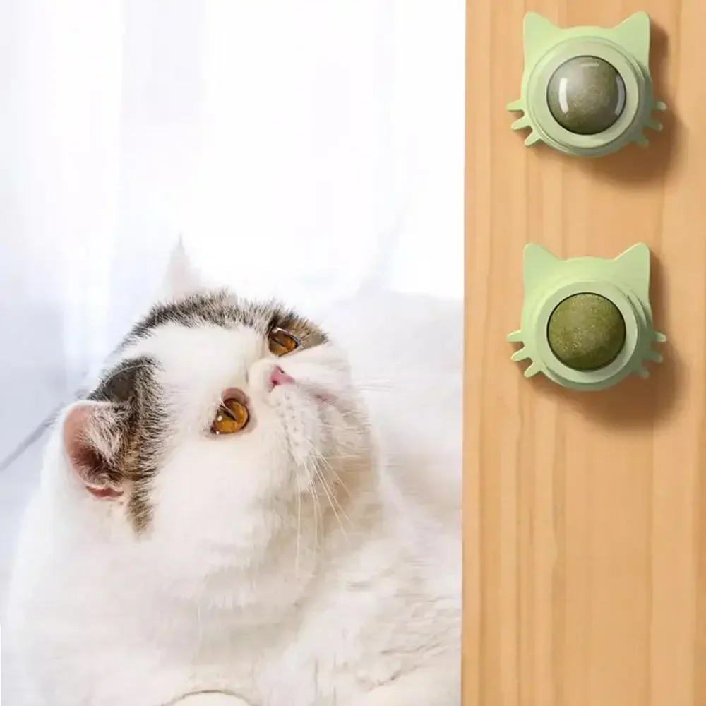 Bolas de hierba gatera divertidas y lickables para gatos, bolas de hierba gatera para jugar a masticar, limpieza de dientes, juguete para gatos pequeños y medianos, suministros para mascotas Bolas de hierba gatera divertidas y lickables para gatos, bolas de hierba gatera para jugar a masticar, limpieza de dientes, juguete para gatos pequeños y medianos, suministros para mascotas
