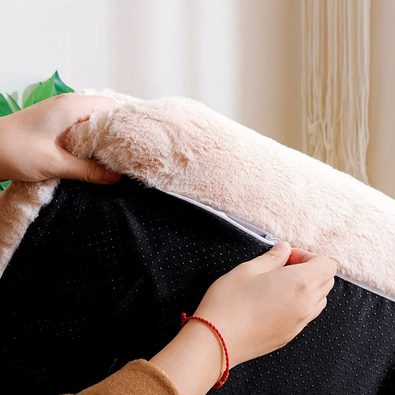 Sofá cama de lujo para gatos, nido cálido para gatos, cama para mascotas para perros pequeños y medianos, cómoda cama de peluche para cachorros, suministros para mascotas