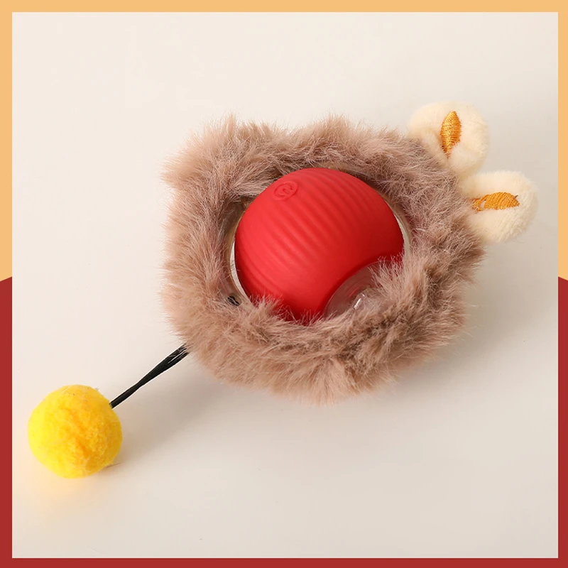 Juguetes interactivos inteligentes para gatos, pelota rodante rápida en bolsa, juguete para ocultar y buscar gatitos, juguete interactivo para gatos activado por movimiento para interiores