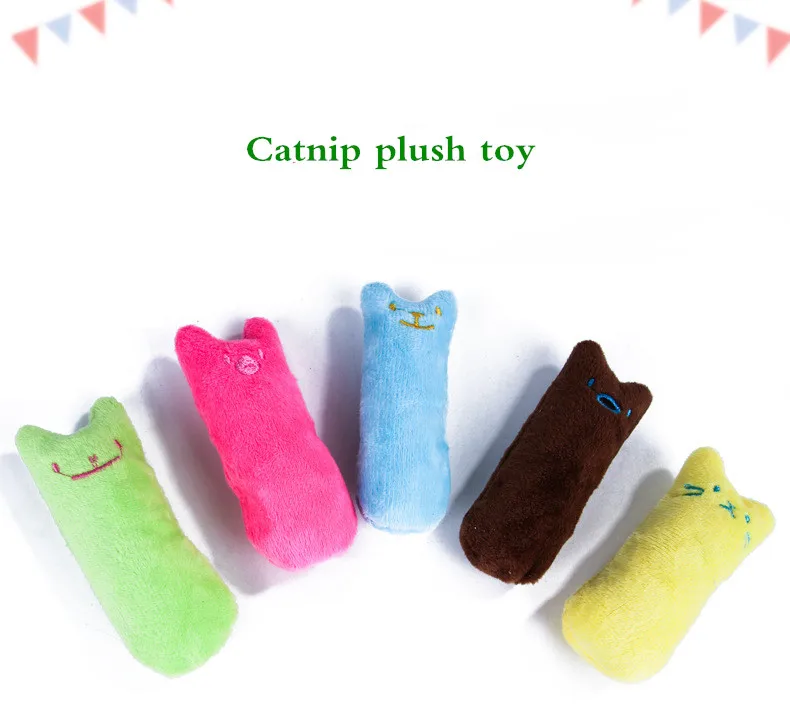 Juguetes de hierba gatera para moler dientes, divertido juguete interactivo de peluche para gatos, gatito para mascotas, juguete Vocal para masticar, garras, mordedura del pulgar, menta para gatos