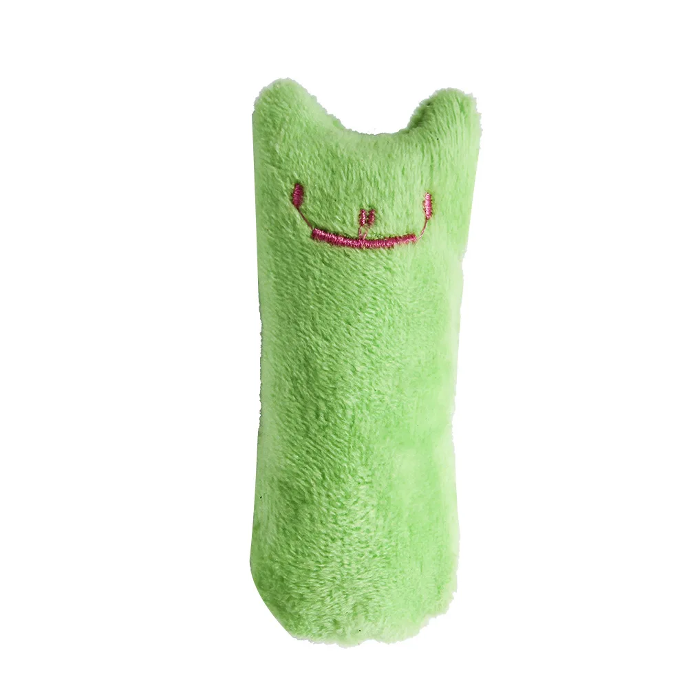 Juguetes de hierba gatera para moler dientes, divertido juguete interactivo de peluche para gatos, gatito para mascotas, juguete Vocal para masticar, garras, mordedura del pulgar, menta para gatos