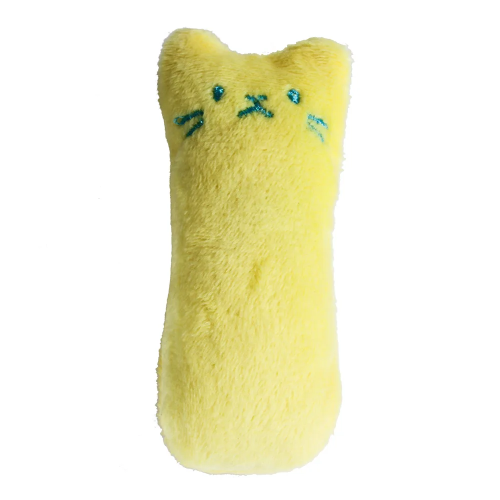 Juguetes de hierba gatera para moler dientes, divertido juguete interactivo de peluche para gatos, gatito para mascotas, juguete Vocal para masticar, garras, mordedura del pulgar, menta para gatos