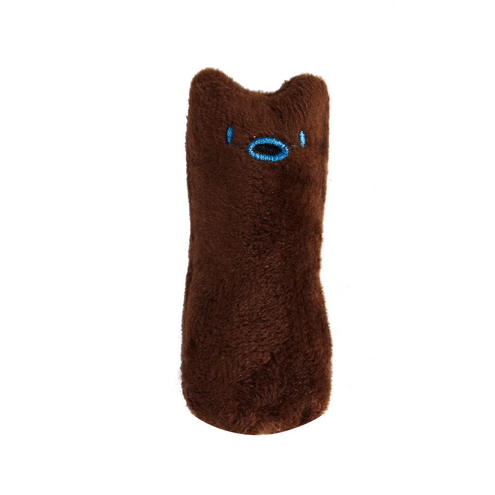 Juguetes de hierba gatera para moler dientes, divertido juguete interactivo de peluche para gatos, gatito para mascotas, juguete Vocal para masticar, garras, mordedura del pulgar, menta para gatos