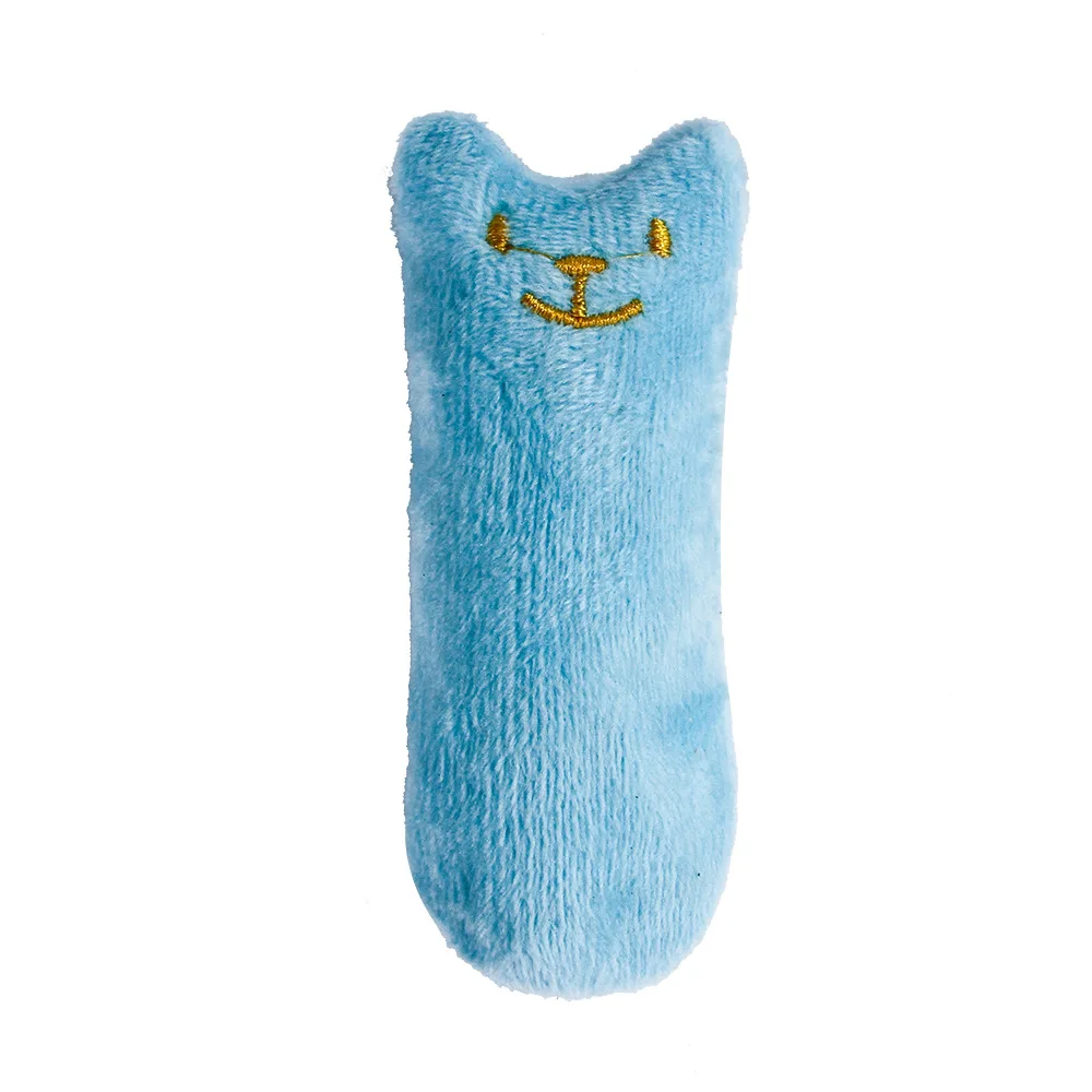 Juguetes de hierba gatera para moler dientes, divertido juguete interactivo de peluche para gatos, gatito para mascotas, juguete Vocal para masticar, garras, mordedura del pulgar, menta para gatos