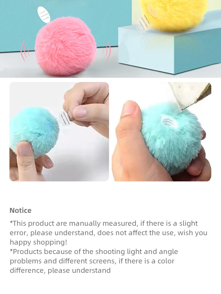 Pelota interactiva, juguetes inteligentes para gatos, juguete de entrenamiento eléctrico de felpa con hierba gatera, producto para mascotas con sonido táctil, pelota de juguete con chirrido