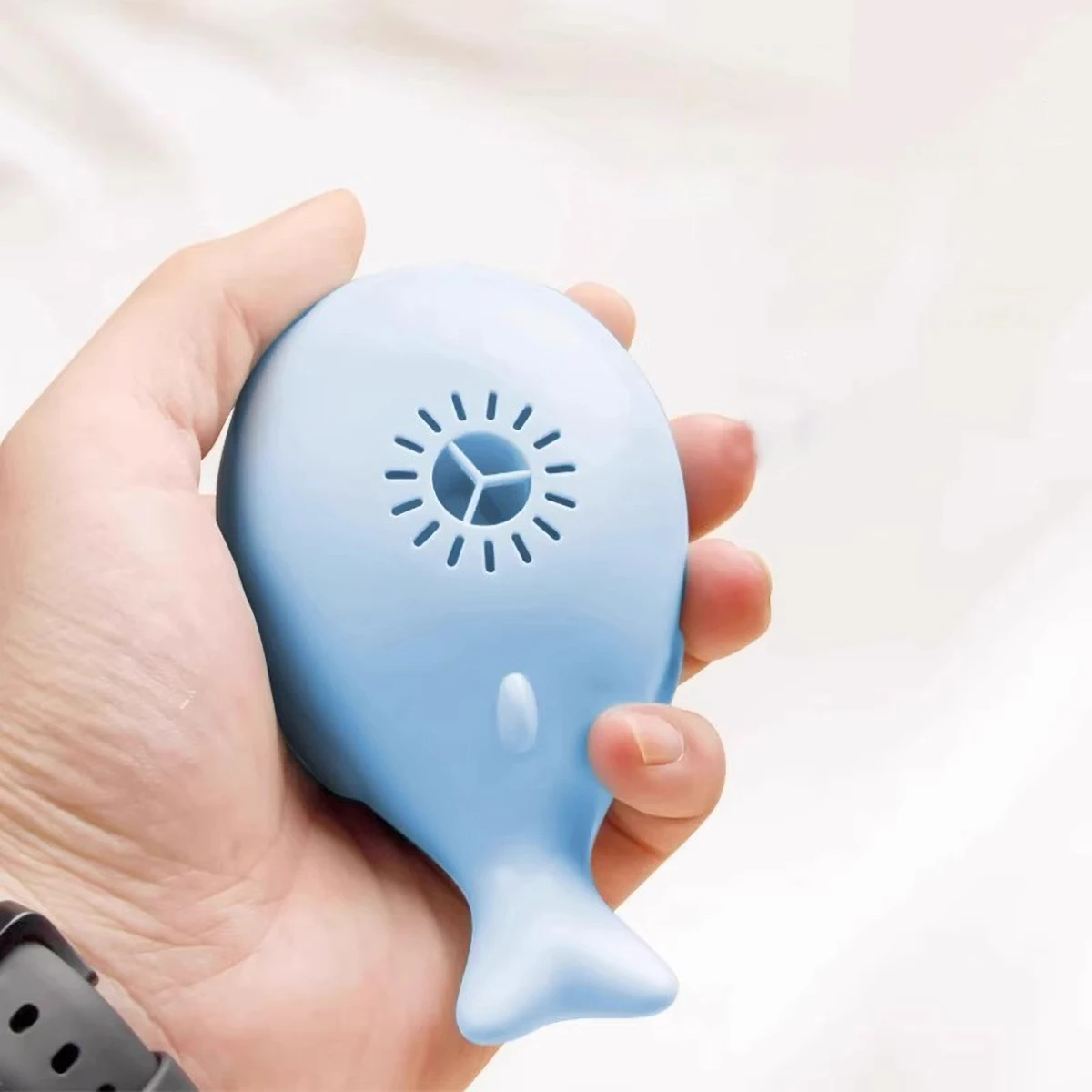 Juguetes interactivos para gatos, pelota flotante de chorro eléctrico, juguete para gatos en forma de ballena, ventilador portátil USB de doble función, juguete para mascotas para Teaser