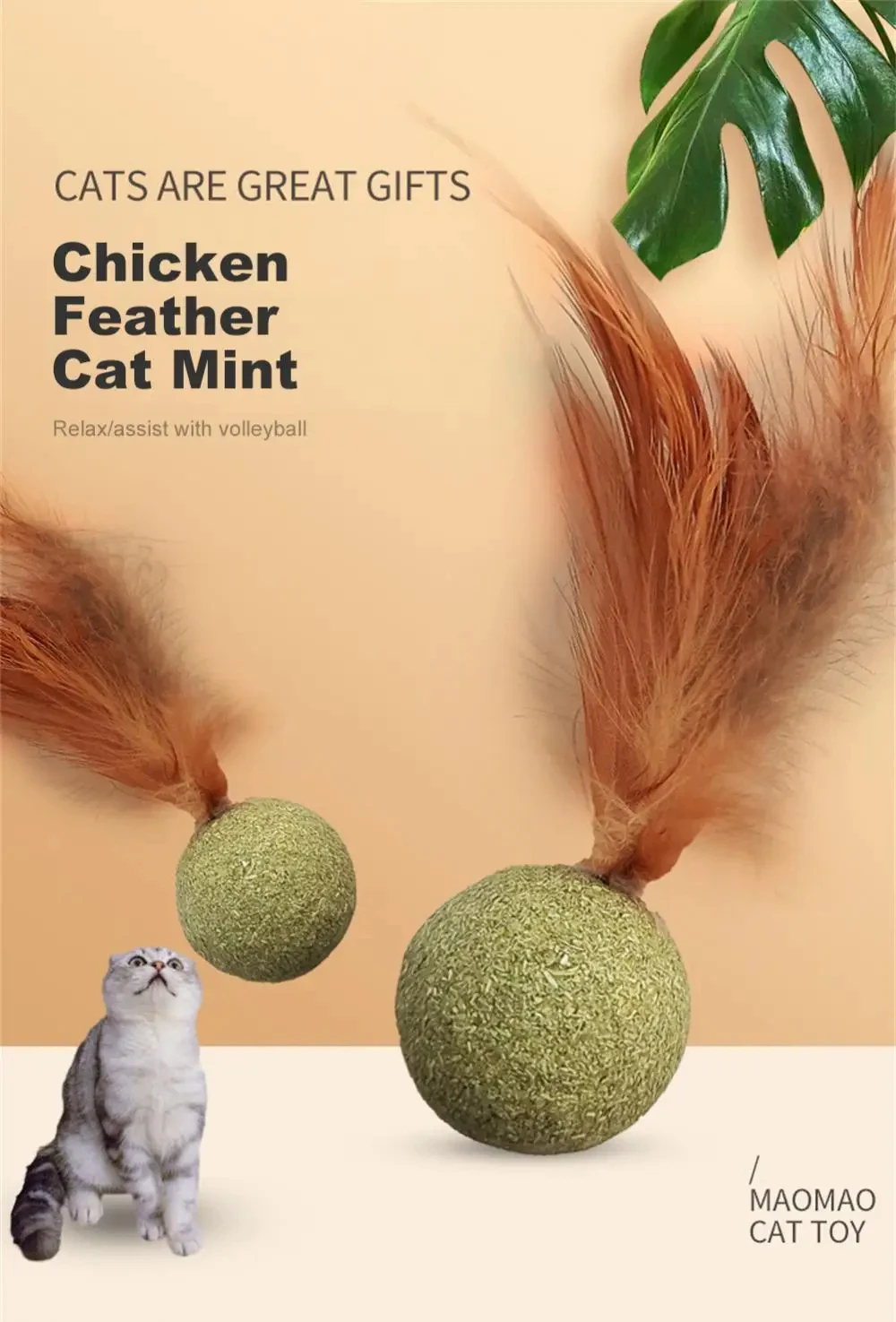 Juguetes de hierba gatera para mascotas, Bola de hierba gatera comestible, seguridad, gato saludable, menta, gatos, juego de persecución en casa, productos de juguete, dientes limpios, bola de menta para gatos