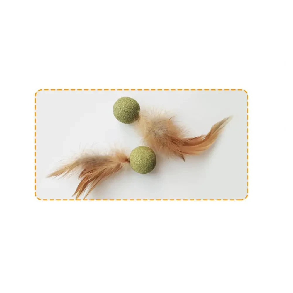 Juguetes de hierba gatera para mascotas, Bola de hierba gatera comestible, seguridad, gato saludable, menta, gatos, juego de persecución en casa, productos de juguete, dientes limpios, bola de menta para gatos