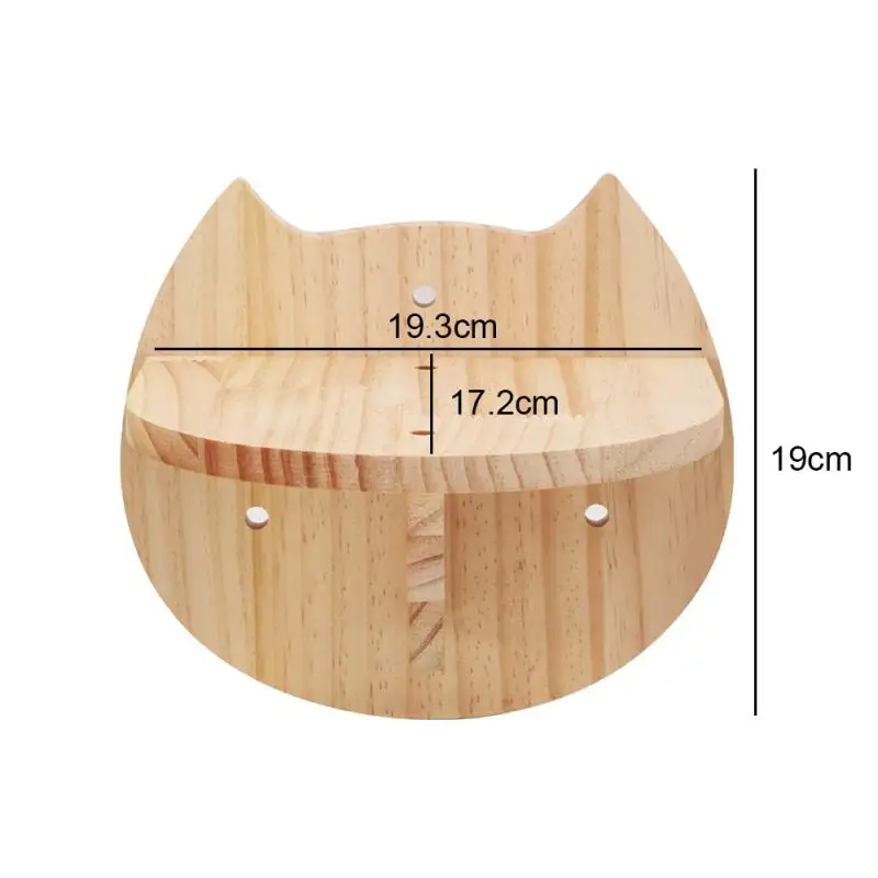 Estantes para gatos montados en la pared, poste rascador para plataforma de salto para gatos y hamaca para gatos, escalera de cuerda, muebles de madera para pared, 1 ud.