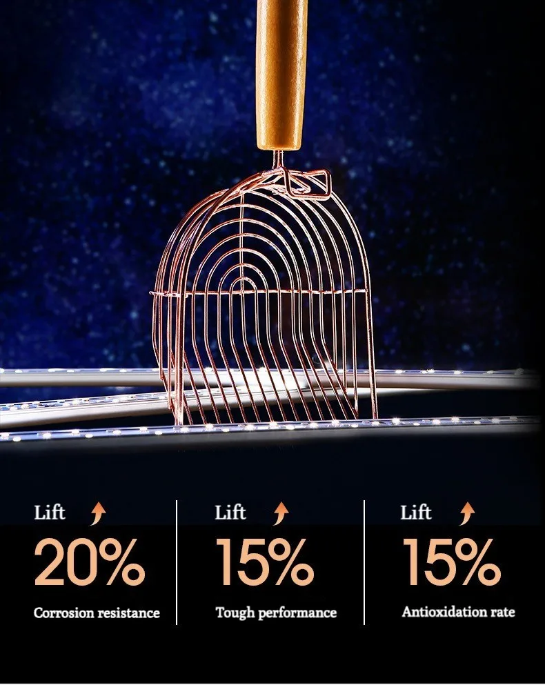 Pala de arena para gatos, cuchara de Metal autolimpiante con gancho, tamizadora portátil de acero inoxidable, herramienta de limpieza de inodoro para gatitos Pala de arena para gatos, cuchara de Metal autolimpiante con gancho, tamizadora portátil de acero inoxidable, herramienta de limpieza de inodoro para gatitos