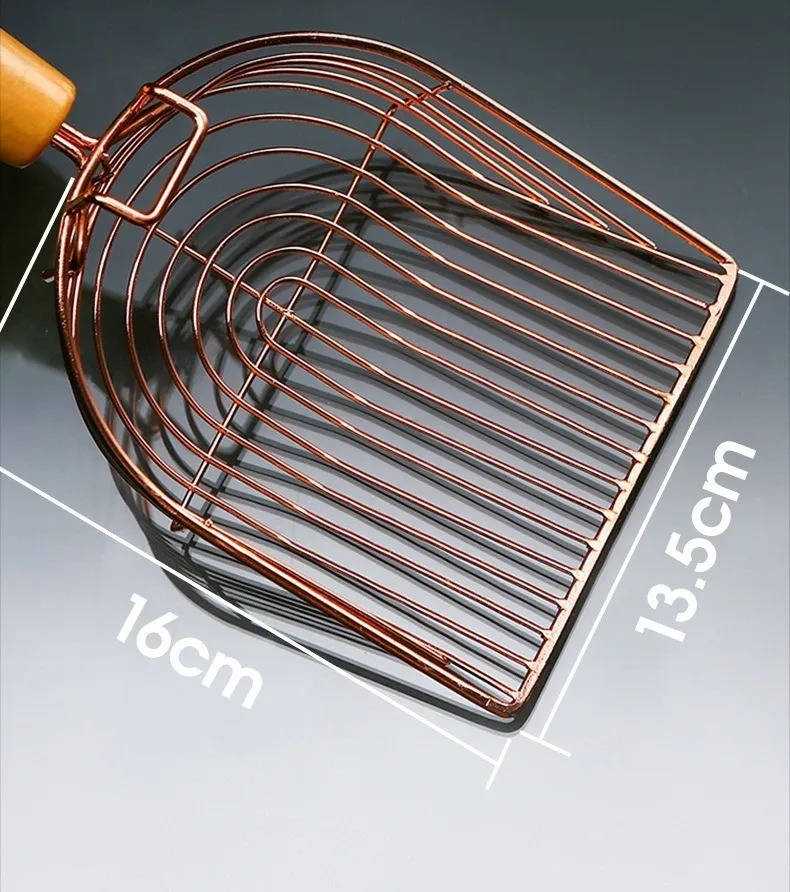 Pala de arena para gatos, cuchara de Metal autolimpiante con gancho, tamizadora portátil de acero inoxidable, herramienta de limpieza de inodoro para gatitos Pala de arena para gatos, cuchara de Metal autolimpiante con gancho, tamizadora portátil de acero inoxidable, herramienta de limpieza de inodoro para gatitos