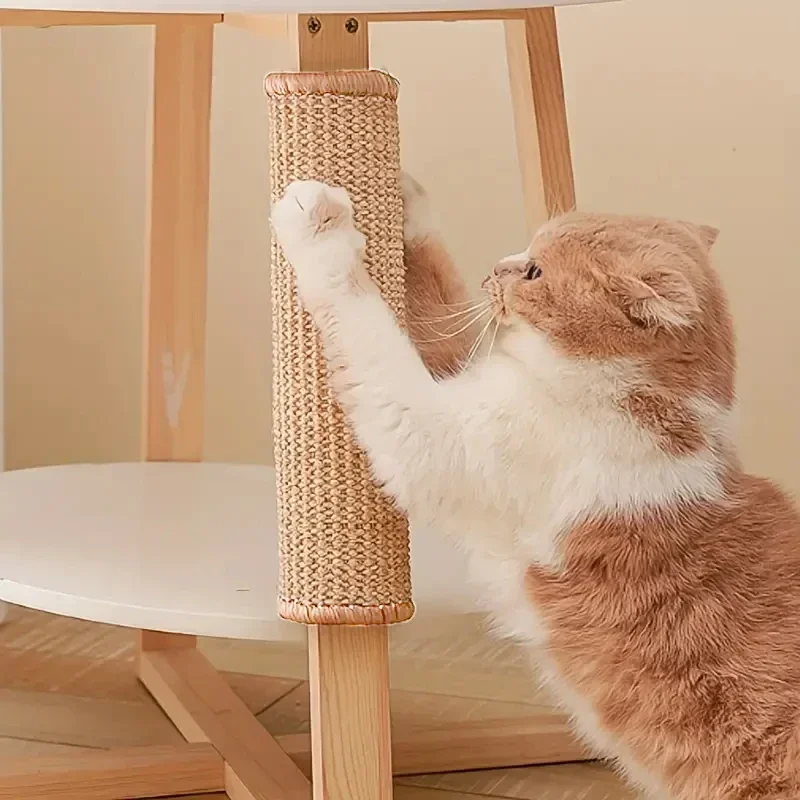 Estera rascadora de Sisal Natural para gatos, esteras para rascar gatos, alfombra Horizontal para rascar el suelo del gato, protege el sofá y las alfombras