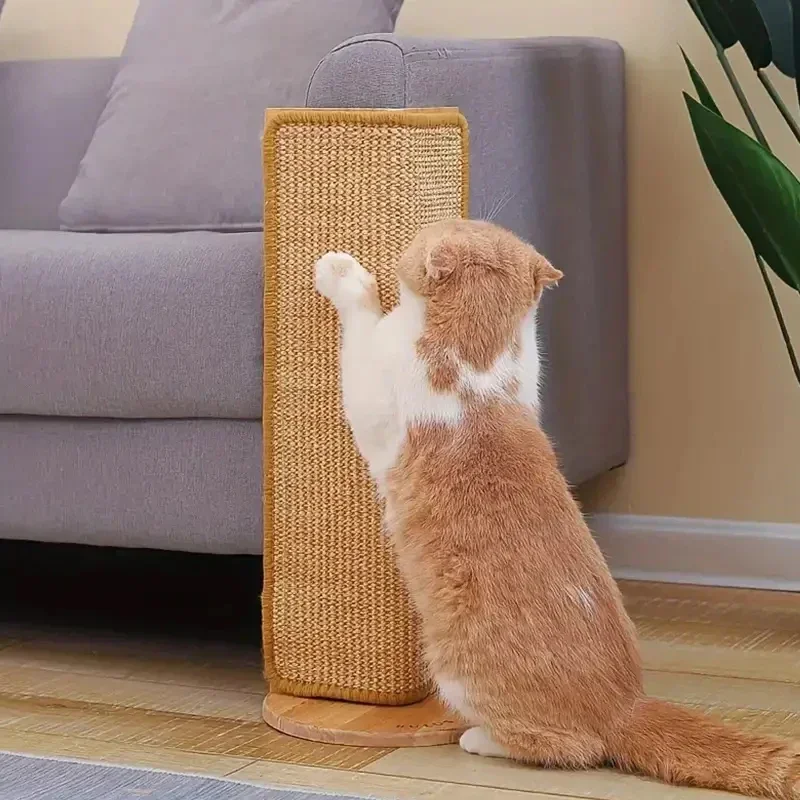 Estera rascadora de Sisal Natural para gatos, esteras para rascar gatos, alfombra Horizontal para rascar el suelo del gato, protege el sofá y las alfombras